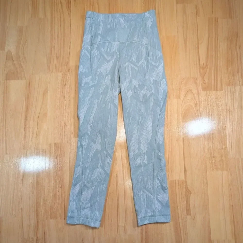 Lululemon Leggings Womens Blue‎ Pattern Yoga Size XS/S